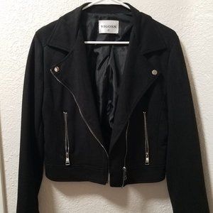 Vigoss Black Faux Suede Jacket